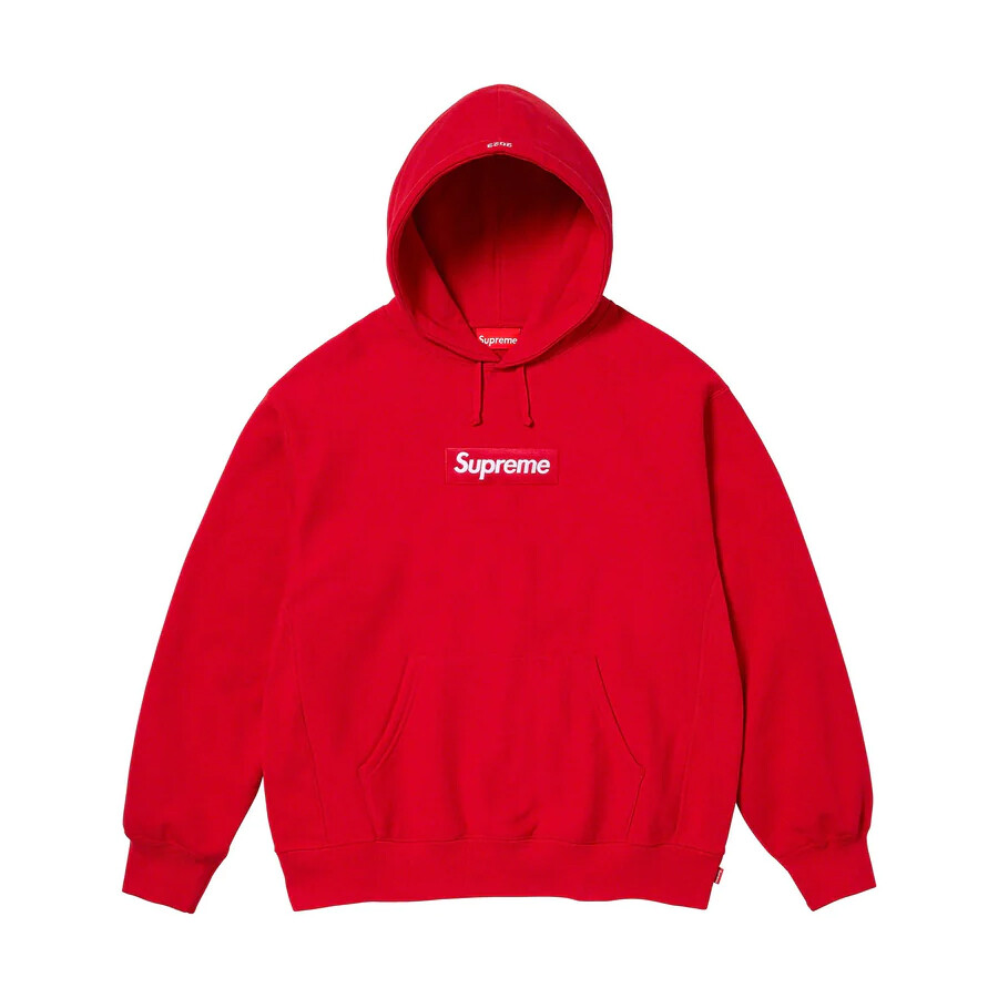 

Толстовка Supreme Box Logo Hooded, красный