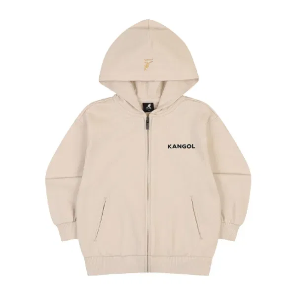 Свитшот оверсайз с принтом, sa 0050, Kangol Kids, бежевый