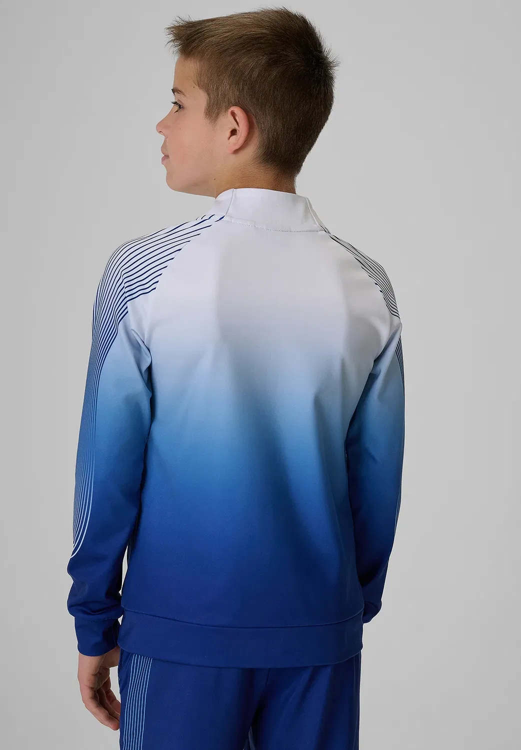 Bluza sportowa Regular bez kaptura chłopięca - тренировочная куртка 4F, Blue — фото 3