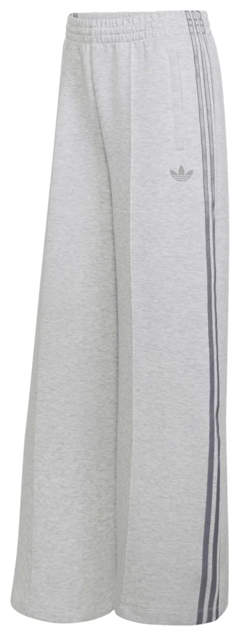 Женские брюки свободного кроя с вертикальными полосами adidas Spacer Pants, Light Grey Heather Reflective Silver Grey