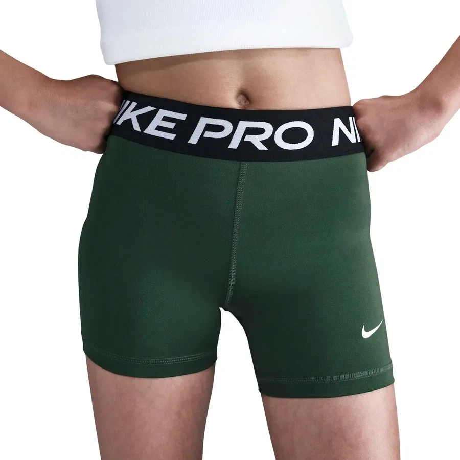Детские спортивные шорты-тайтсы Nike Pro с принтом, модель DA1033-323, Сине-белый