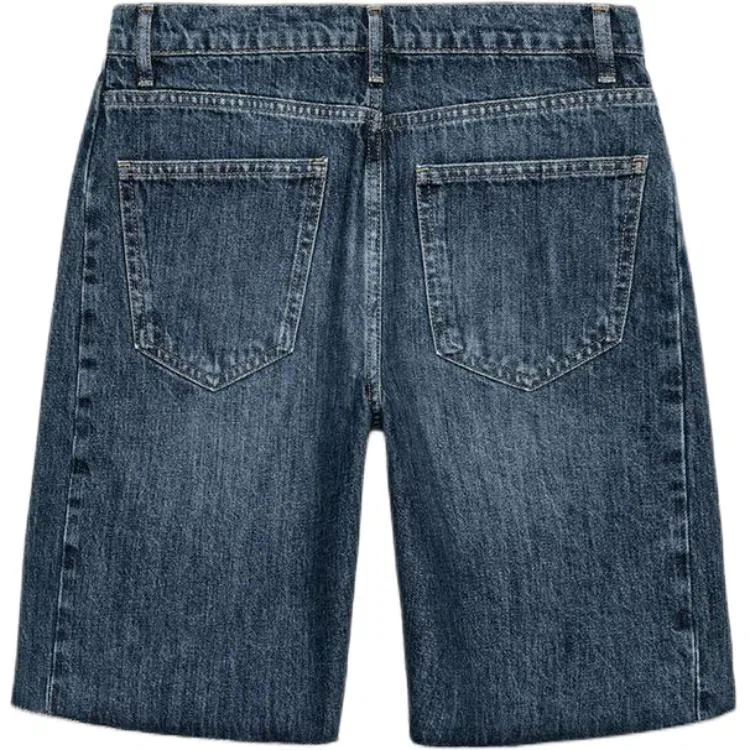 Женские джинсовые шорты Medium Blue ZARA, Medium Blue — фото 3