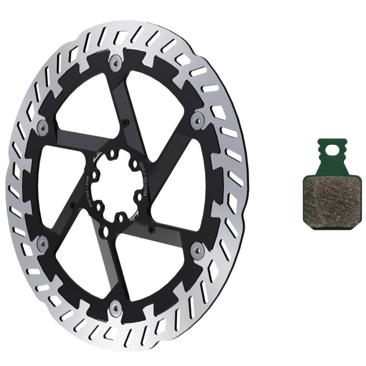 

Тормозной диск MDR-P и тормозная колодка 8.S, SPORT MAGURA, черный