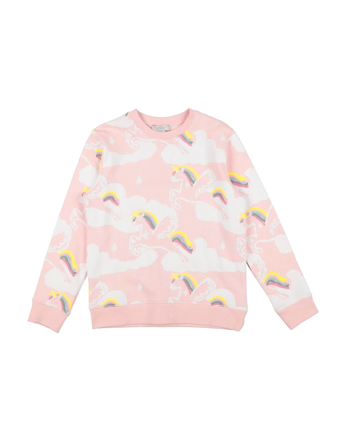 Детский свитшот для девочек с принтом Stella Mccartney Kids, Light Pink