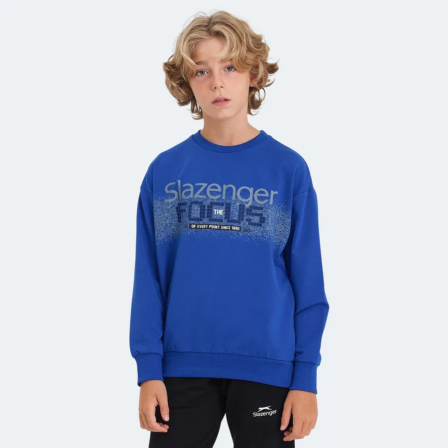 Свитшот с длинным рукавом Slazenger LAST Unisex, Голубой — фото 3