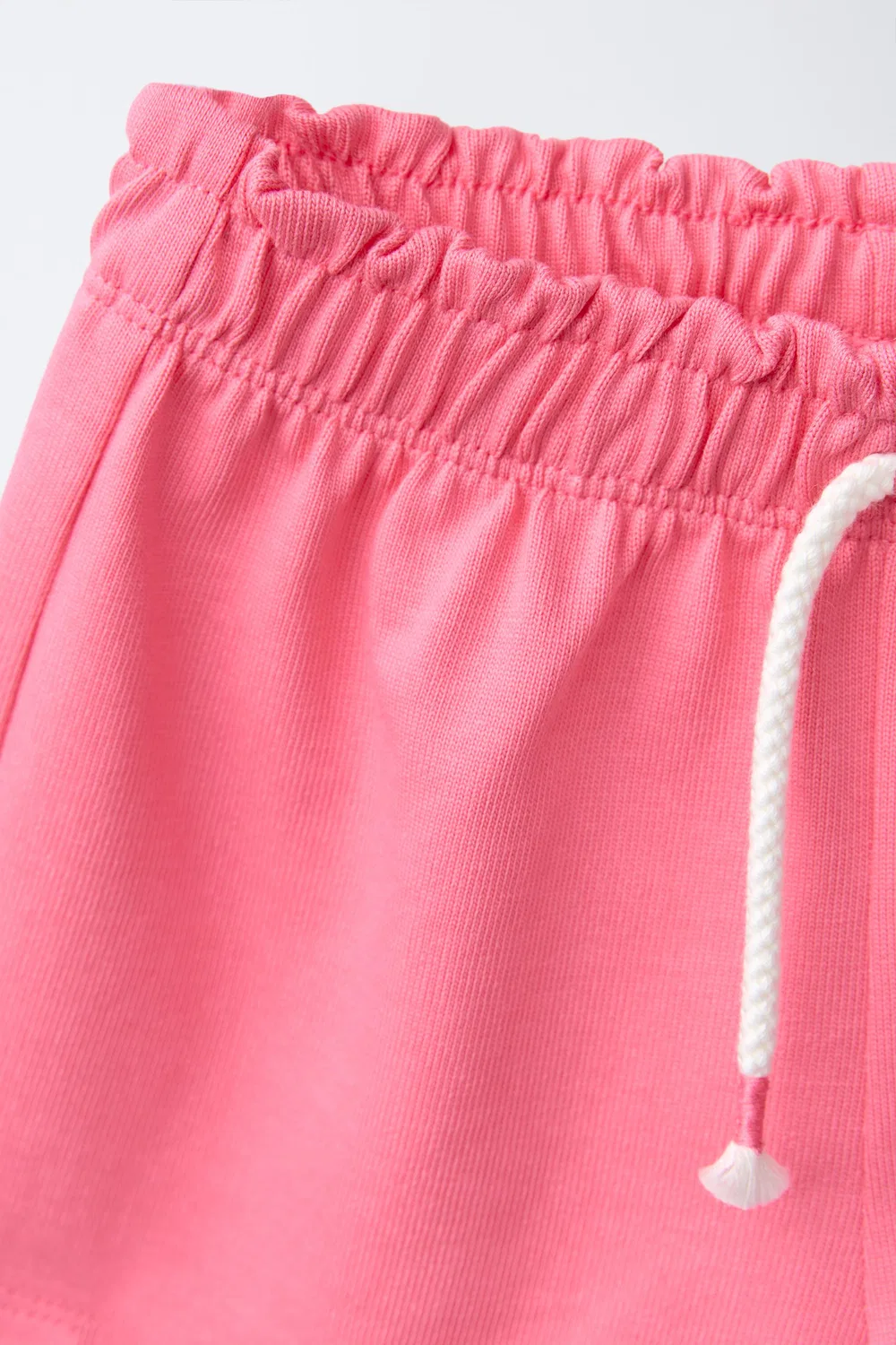 Комплект из вышитой футболки и шорт-бермуд ZARA, Pink/White — фото 4
