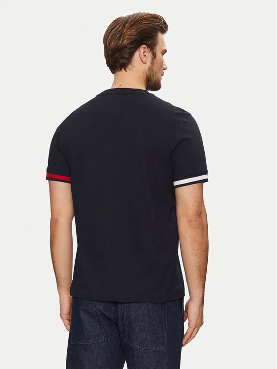 Футболка regular fit Global Stripe Tommy Hilfiger, темно-синий — фото 3