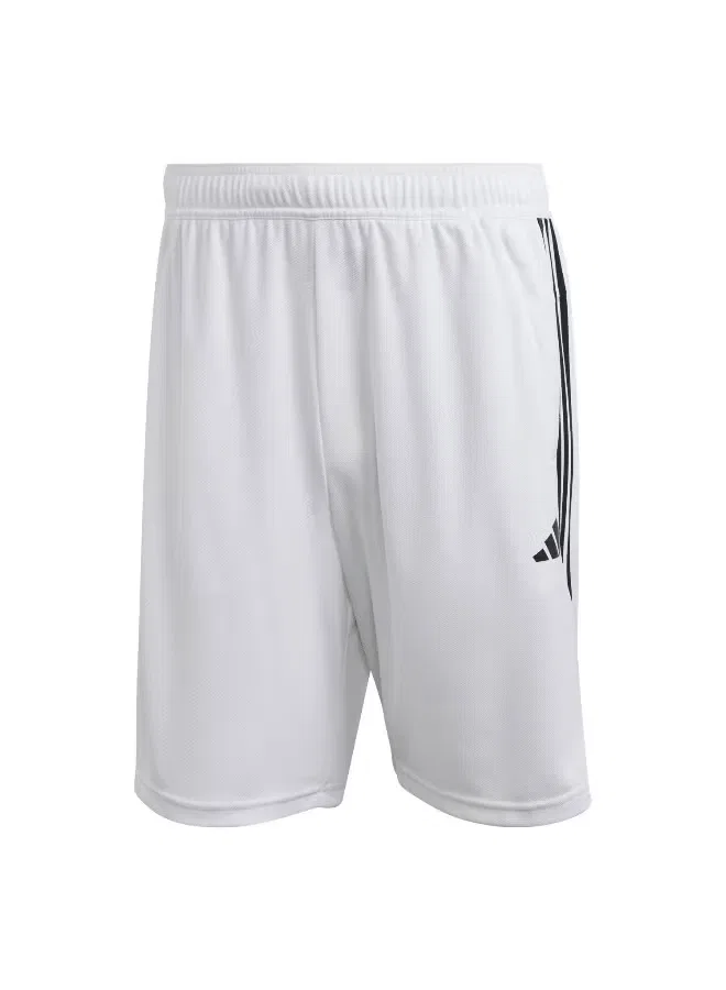 Шорты тренировочные с полосками Train Essentials Pique Adidas, белый — фото 2