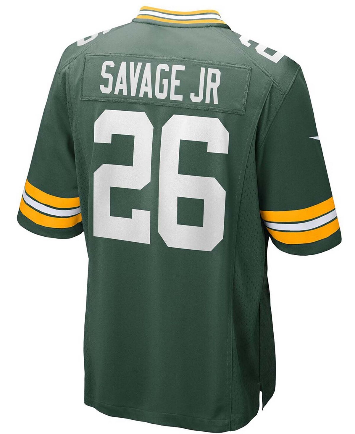 Мужская футболка darnell savage jr. green green bay packers game team Nike, зеленый — фото 3