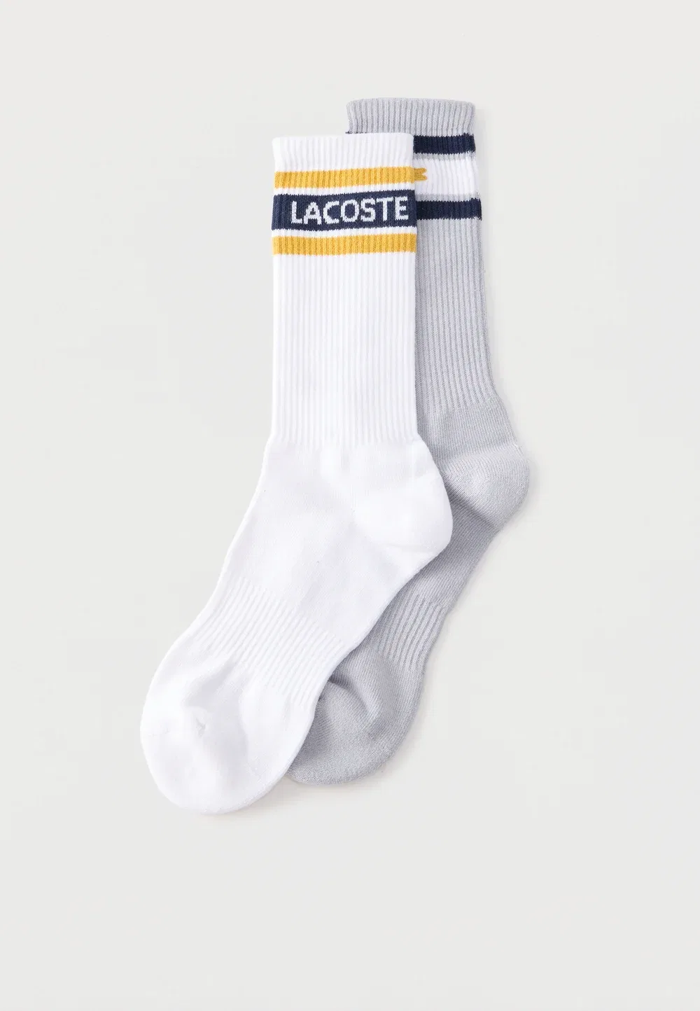 Универсальный набор из 2 пар носков Lacoste, Pebbles Grey/Navy Blue