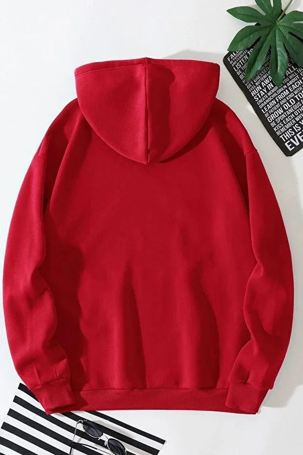 Детские свитшот с принтом Unisex friendly bears printed Uyguntarz, Red — фото 2