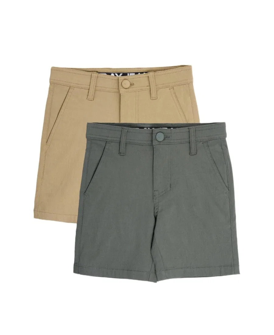 Детский комплект шорт для мальчиков с эластичным поясом XRAY, Dark Khaki/Olive