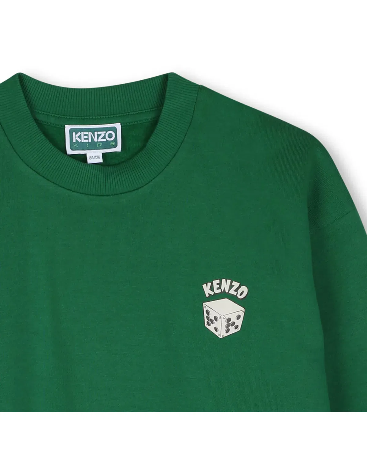 Детская худи для мальчиков с принтом Kenzo Kids, Kaki — фото 2