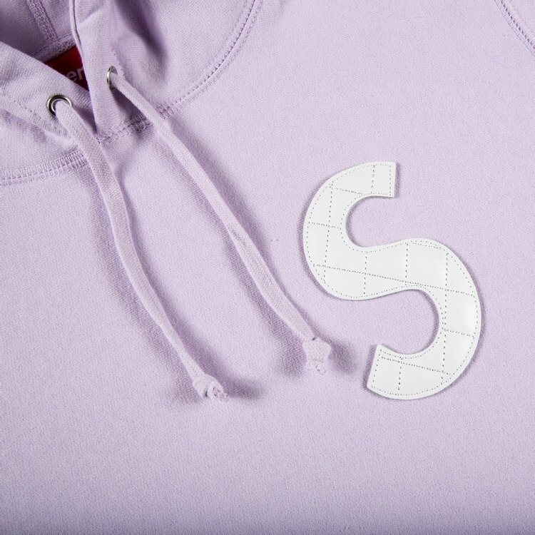 Толстовка Supreme S Logo Hooded Sweatshirt 'Light Purple', фиолетовый — фото 3