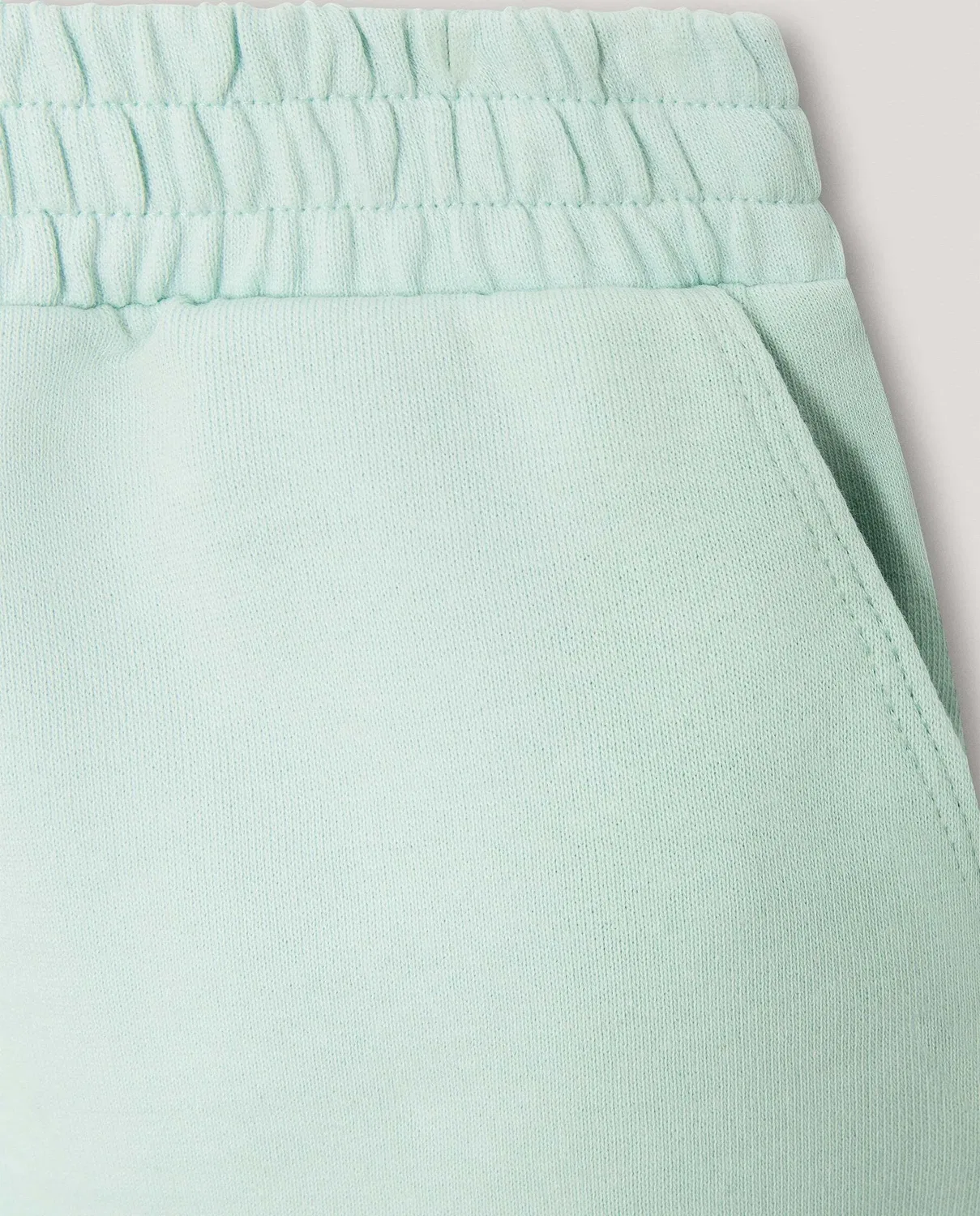 Детские шорты для девочки из футера Gab Pepe Jeans, Verde Agua — фото 3