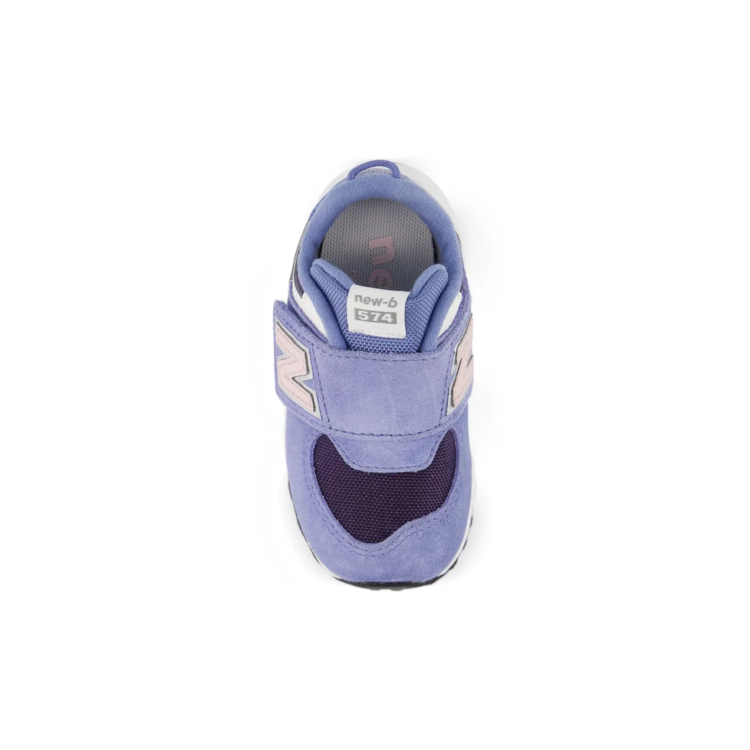Детские кроссовки New Balance 574 New-B Hook & Loop с застежкой-липучкой, Fairweather Blue With Stone Pink — фото 3
