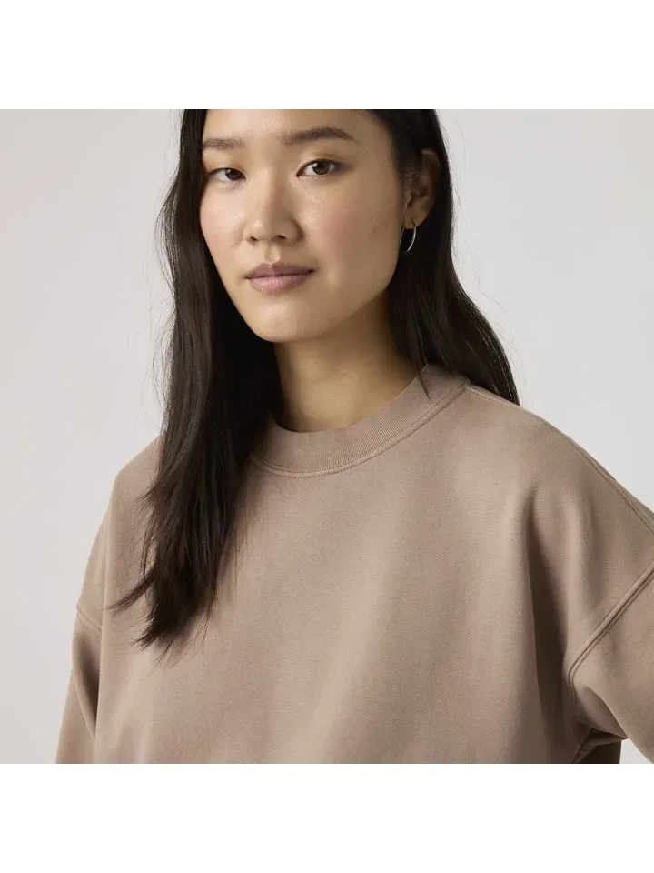 Женский свободный свитшот Levi's, Beige — фото 4