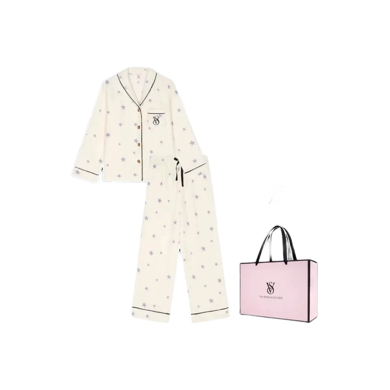 Женский комплект пижамы мягкий и теплый Victoria's Secret, Sky Blue Star