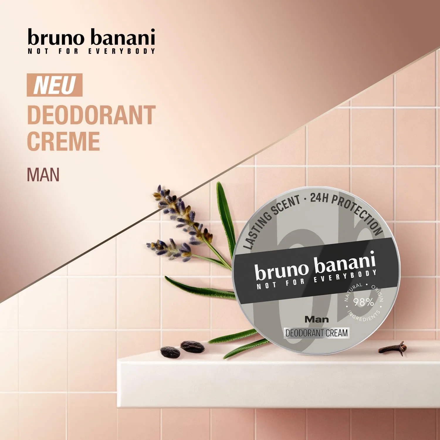 Дезодорант-крем для мужчин Bruno Banani, 40 мл, Fresh — фото 4