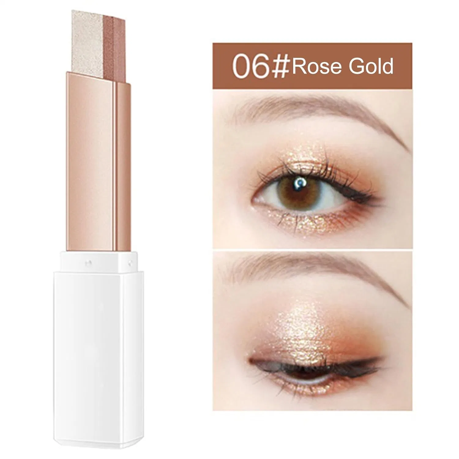 Тени для век карандаш градиент двухцветный, 2.5г, Rose Gold Generisch — фото 2