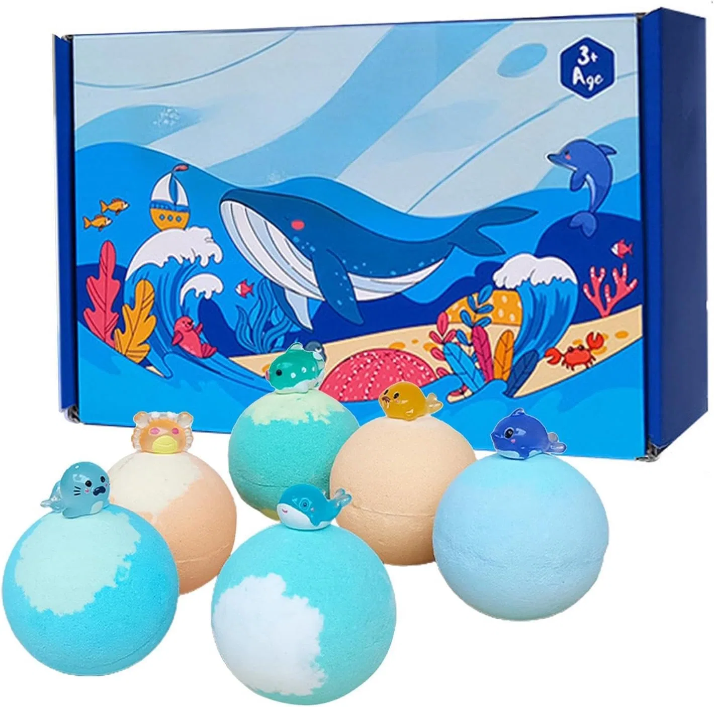 Бомбочки для ванны с игрушками внутри, kinrguiyuez, 1 шт