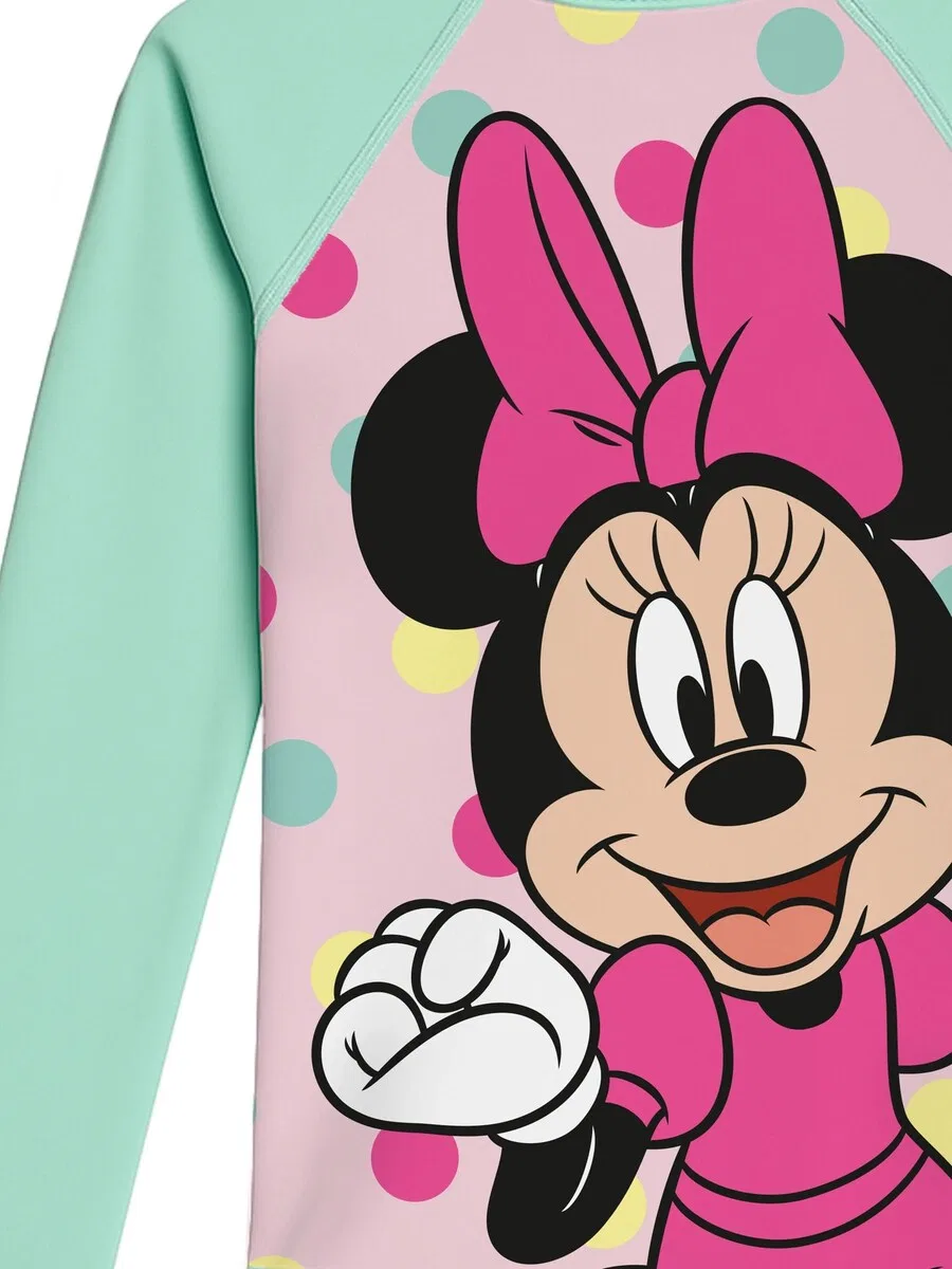 Спортивный купальник Disney Minnie Mouse 'UV-Schutz 30' бирюзового цвета — фото 3