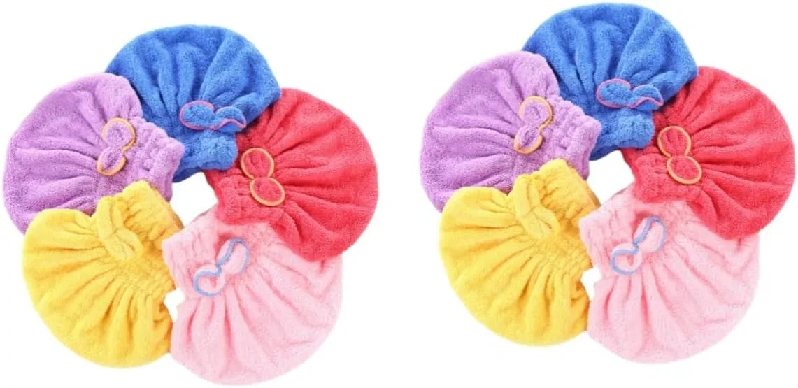Шапочка для душа FRCOLOR, набор 2 шт по 5, 30x25 см, Coral Fleece