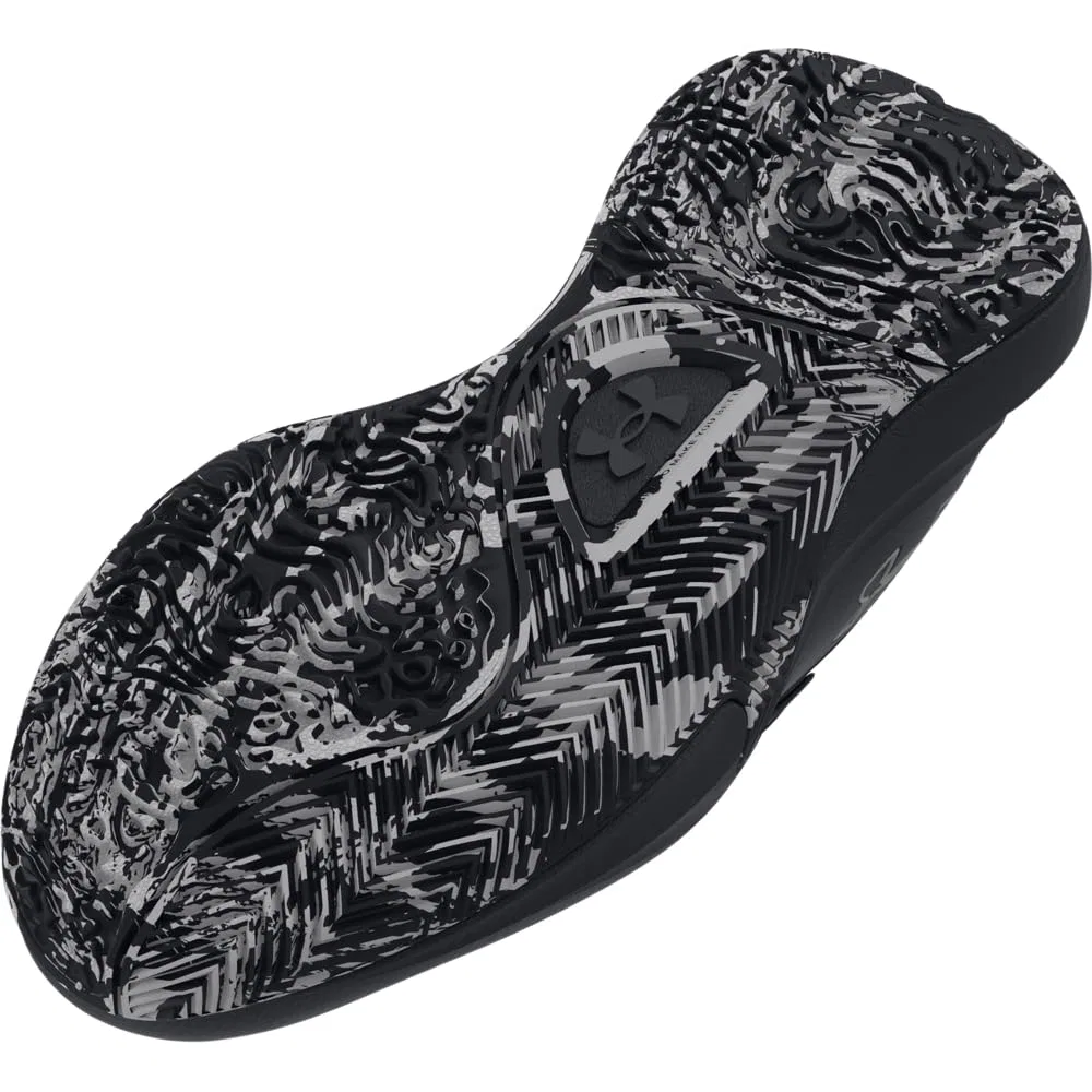 Детские баскетбольные кроссовки для мальчиков с принтом Lockdown 7 Under Armour, Black — фото 3