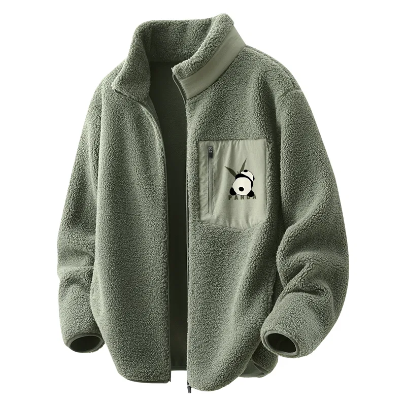 Детское пальто из вельвета B Foodie Panda Chest Logo MINISO, Palm Green