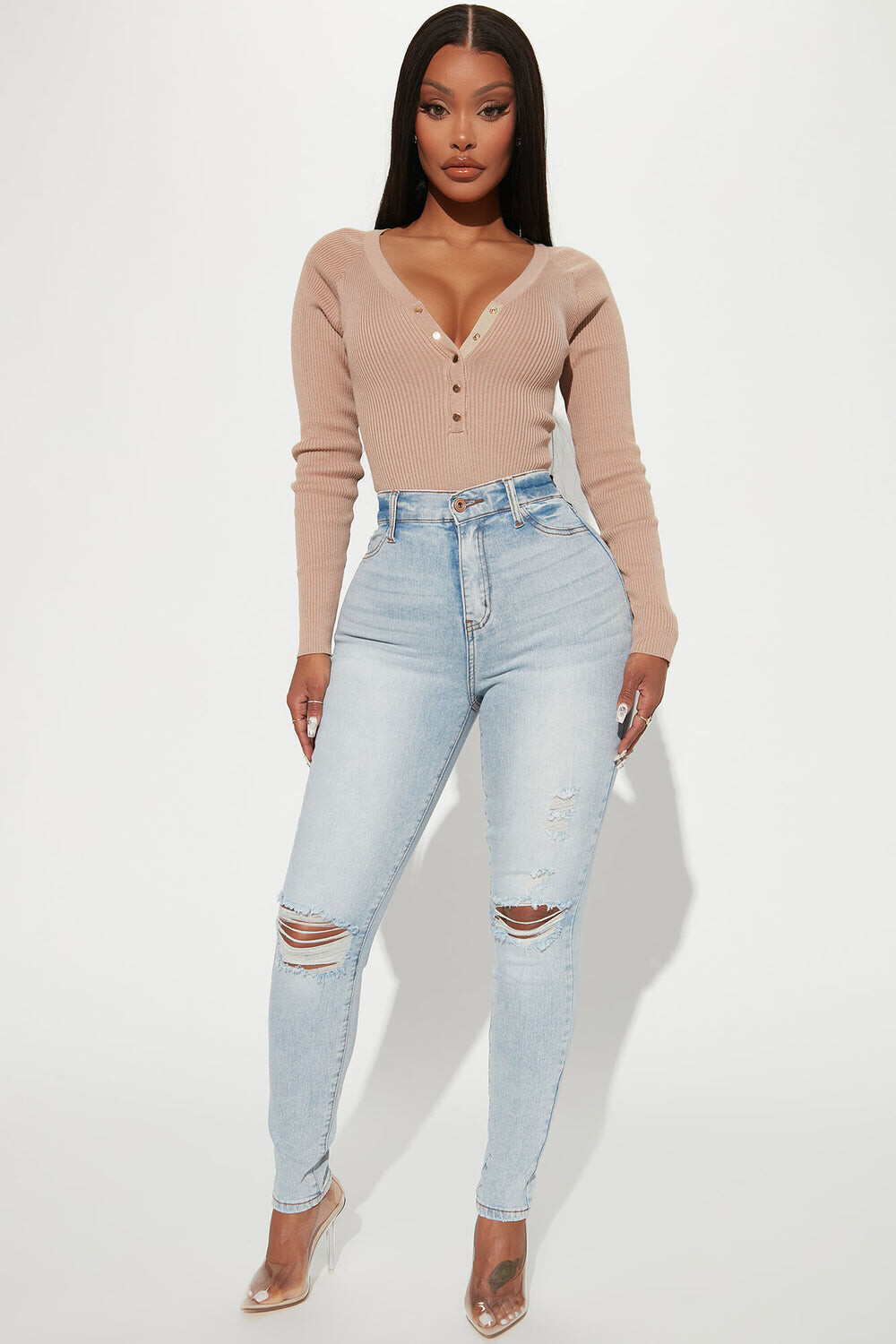 

Джинсы скинни Fashion Nova FN22804FT27, синий