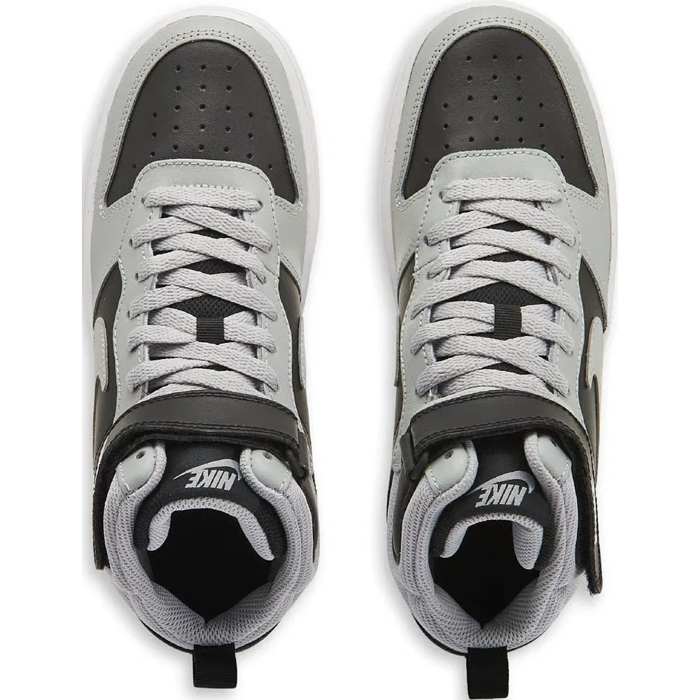 Детские кроссовки Kids' Court Borough средней высоты Nike, Grey/Black/Gum — фото 4