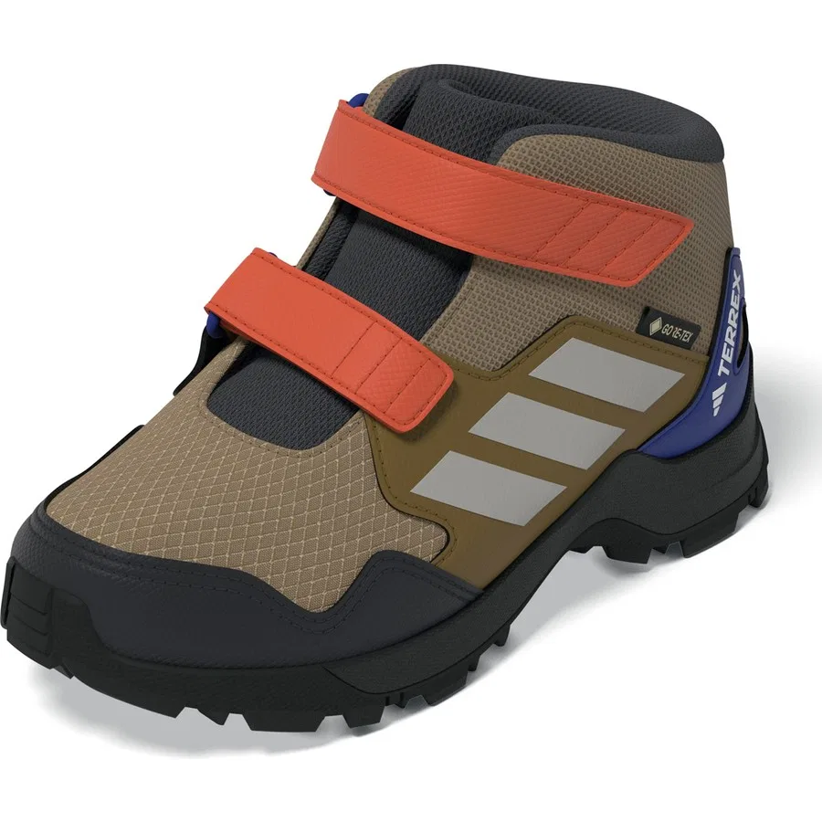 Детские ботинки outdoor с мембраной GORE-TEX Terrex Skychaser Mid GTX CF adidas, Темно-бежевый — фото 2