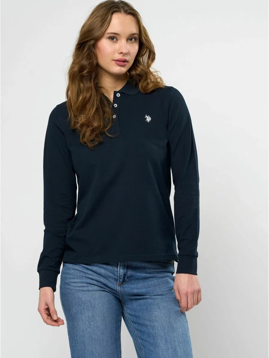 Футболка U.S. Polo Assn. 'UWLise' темно-синего цвета — фото 3