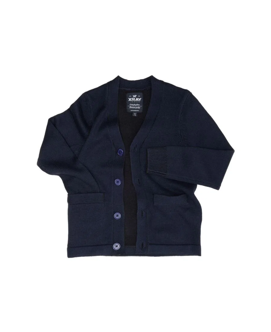 Кардиган X RAY Boy's Classic Knit, Navy — фото 3