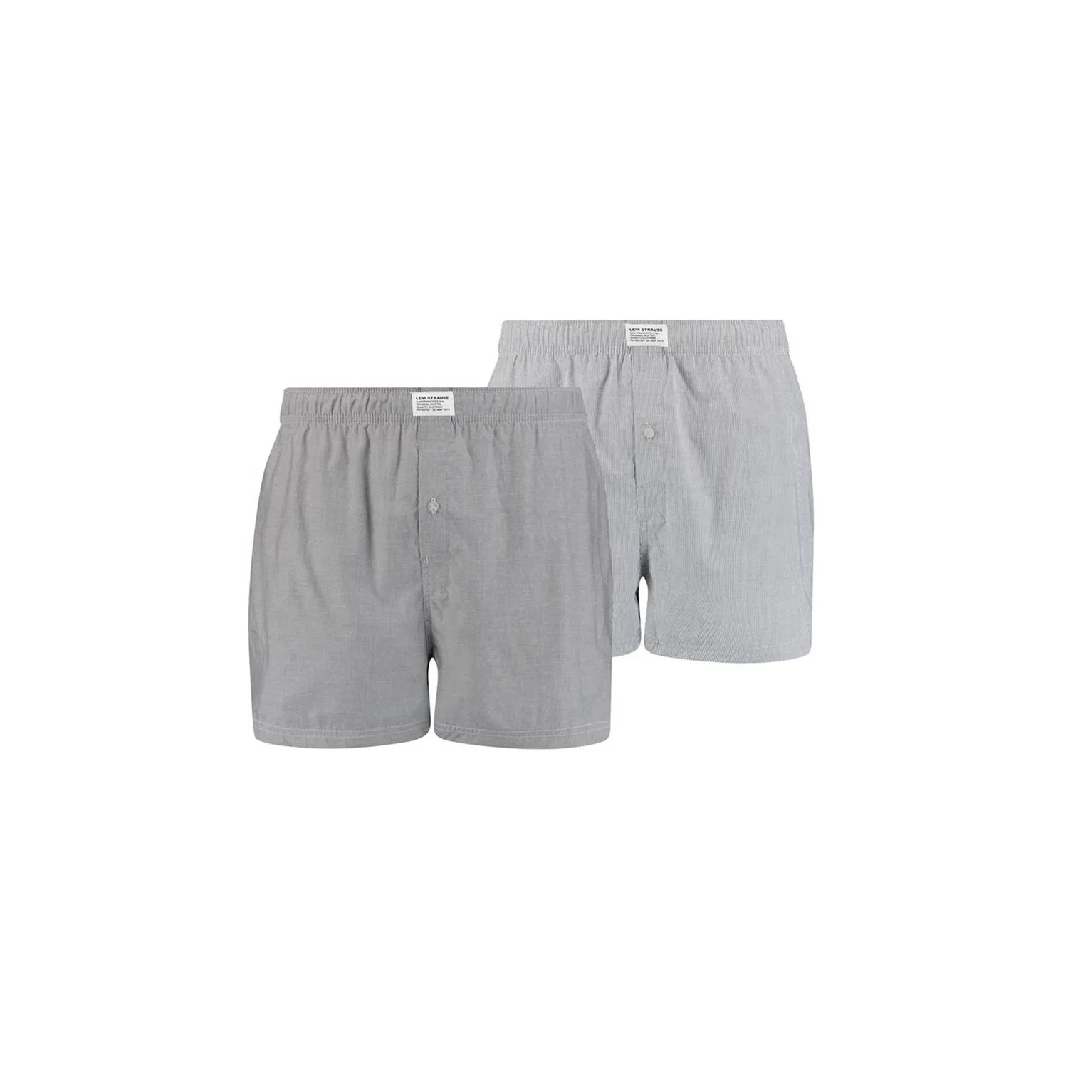 Мужские боксеры из мягкого хлопка Levi's, Gray/Light Blue — фото 2