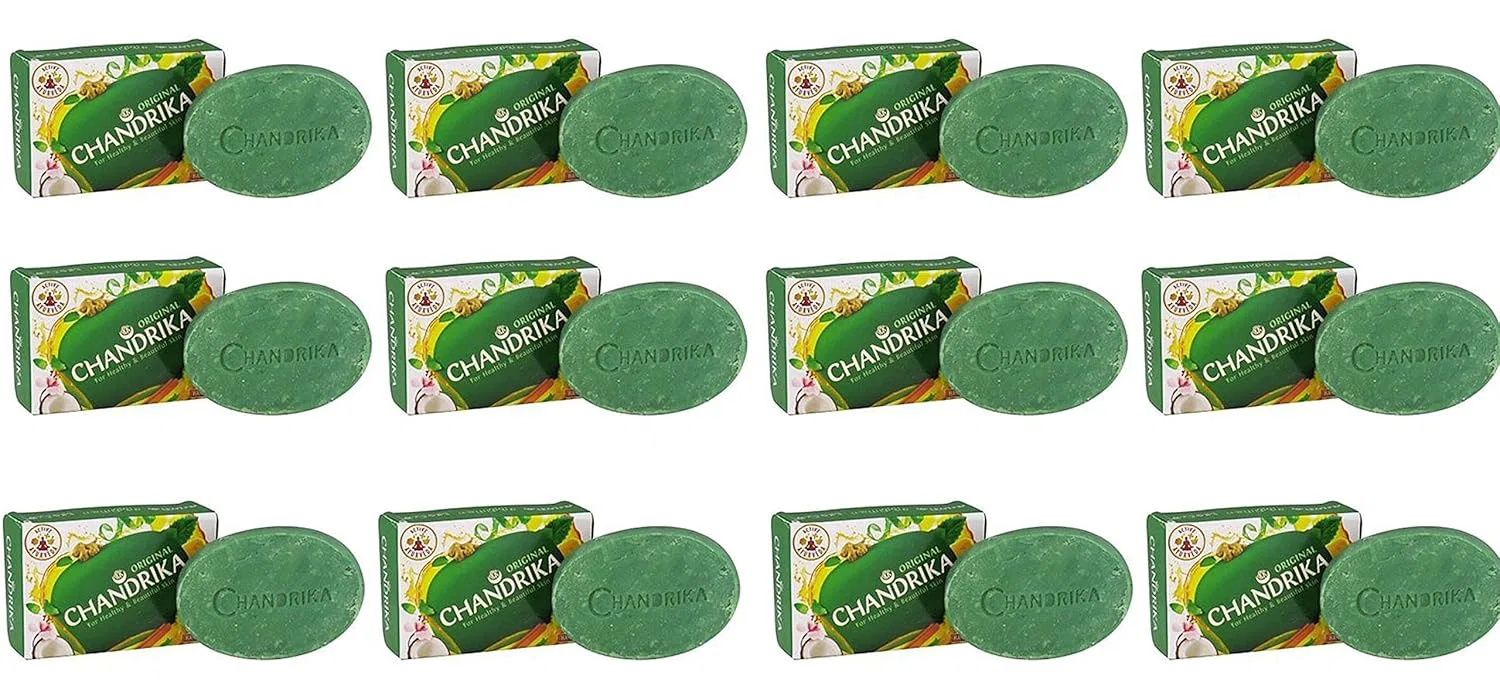 Кусковое мыло Chandrika Аюрведическое Классическое, 12 шт. х 70 г