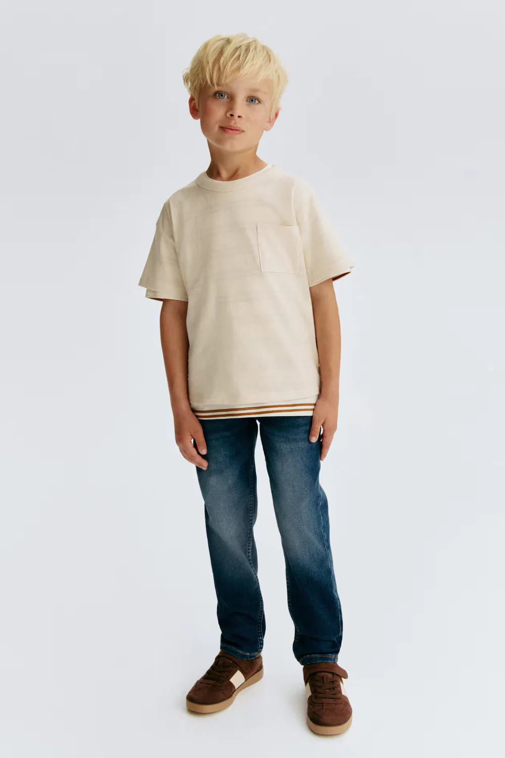 Супермягкие джинсы облегающего кроя H&M, Dunkles Denimblau