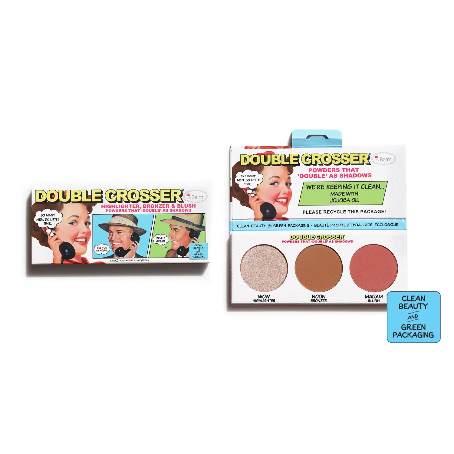 

The Balm Double Crosser палетка для макияжа лица, 8,5 г