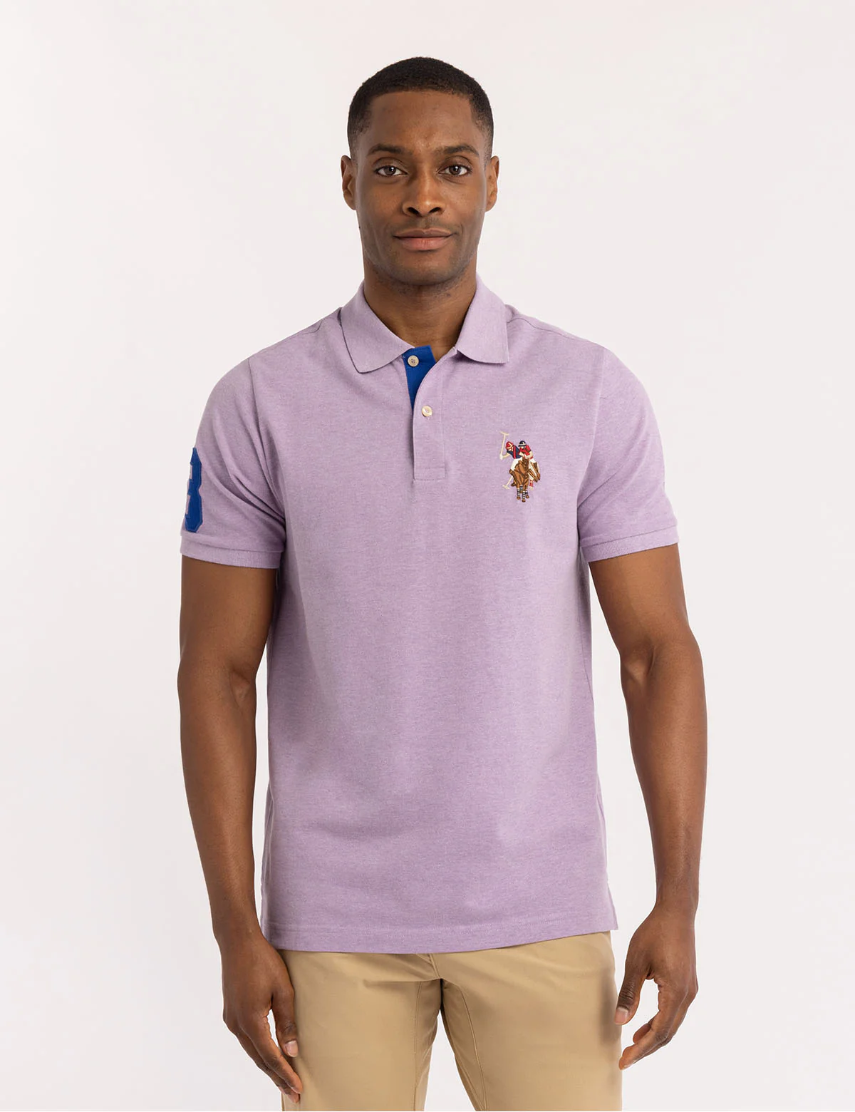 

Футболка-поло U.S. Polo Assn Multi Color Big Logo Solid, лиловый
