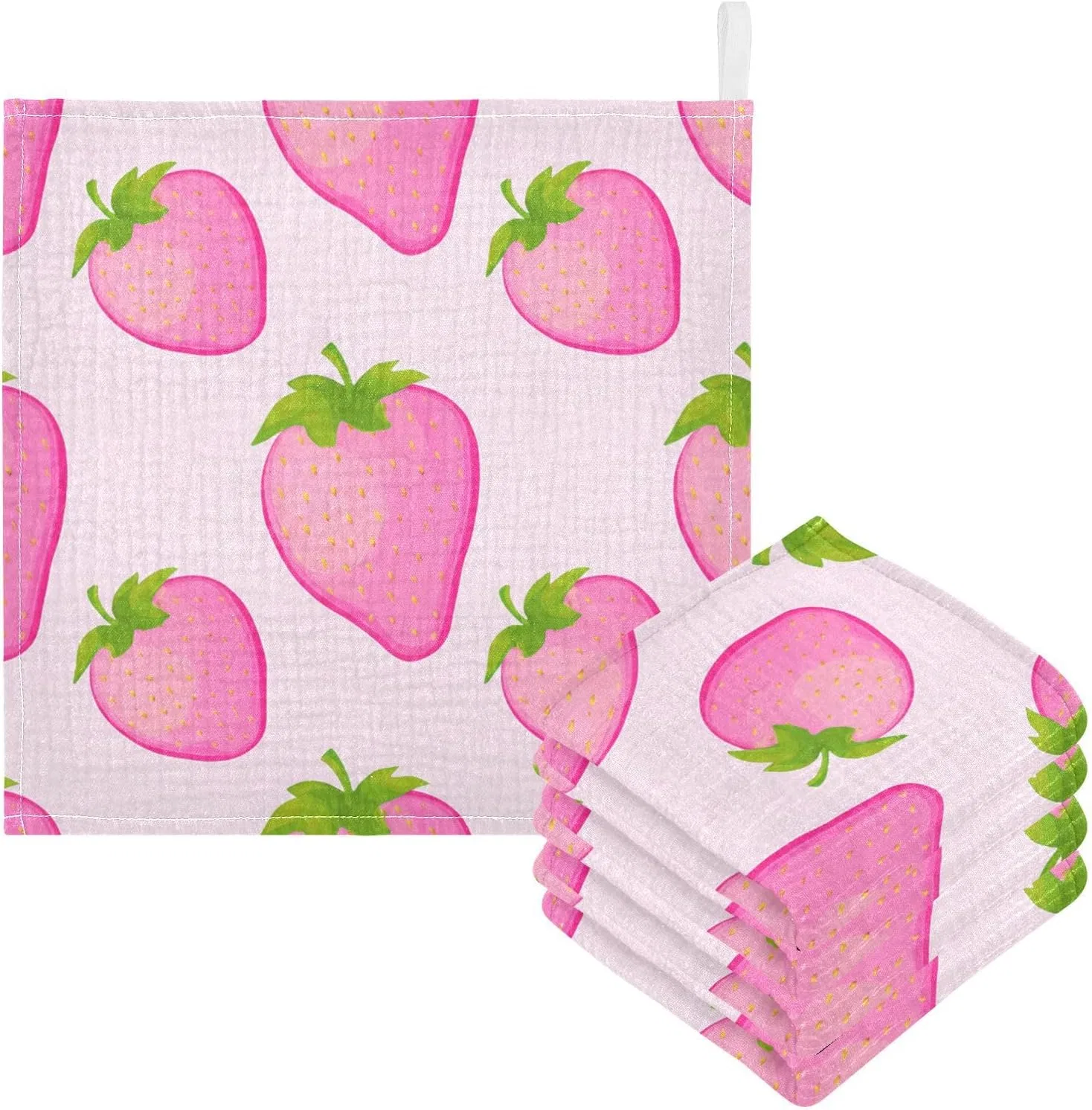 Детские мочалки из муслина 3 шт, JUMBEAR, 30x30 см