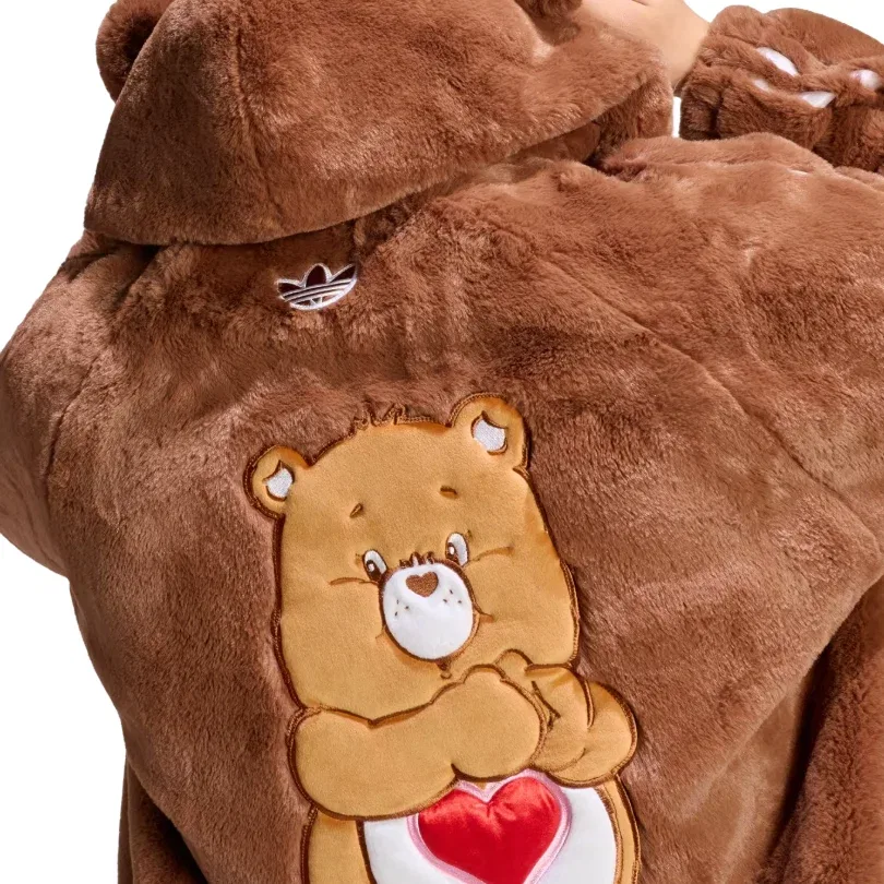 Мужская куртка Care Bear Fur Jacket Asia Sizing 'Preloved Brown' adidas, Preloved Brown — фото 2