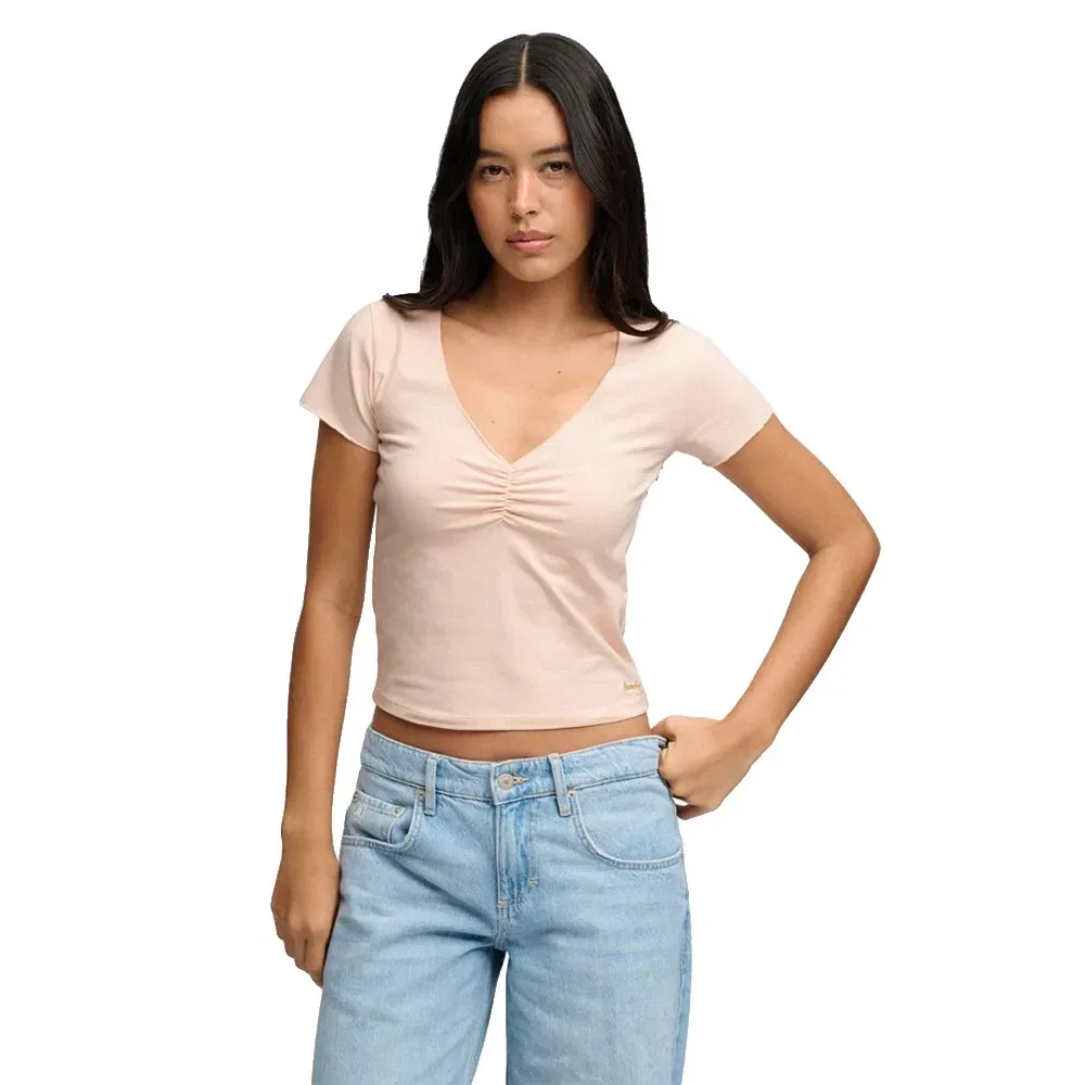 Женская футболка с оборками Superdry Athletic Essential, Pink
