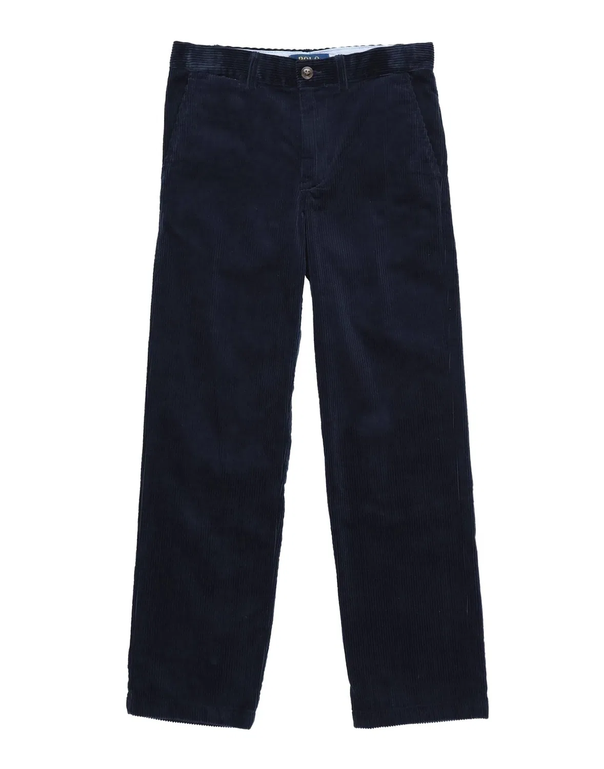 Детские брюки из вельвета прямого кроя Polo Ralph Lauren, темно‑синий
