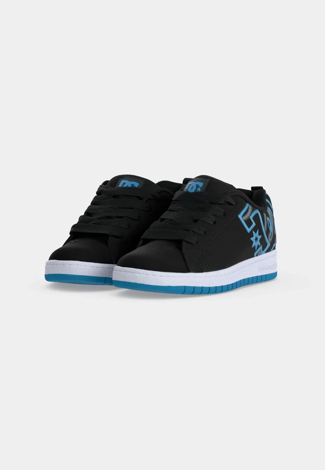 Детские скейтерские кроссовки Court graffik унисекс Dc Shoes, Black/Glow — фото 3