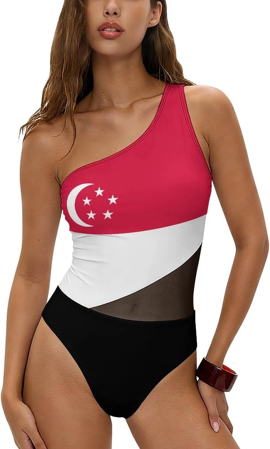 Женский цельный купальник с флагом Танзании One-Piece, Style-12
