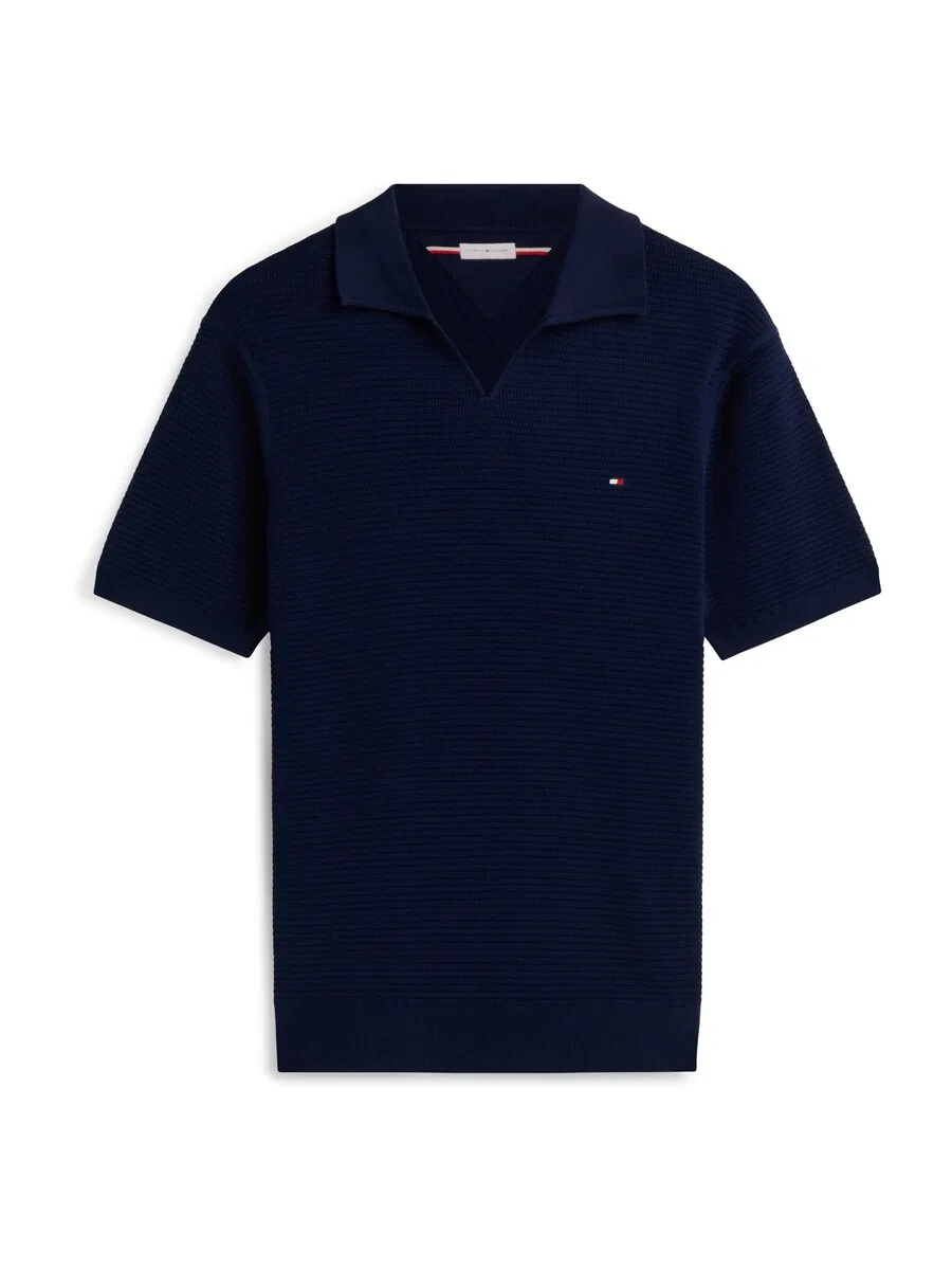 Свитер TOMMY HILFIGER "Regular Fit" темно-синего цвета