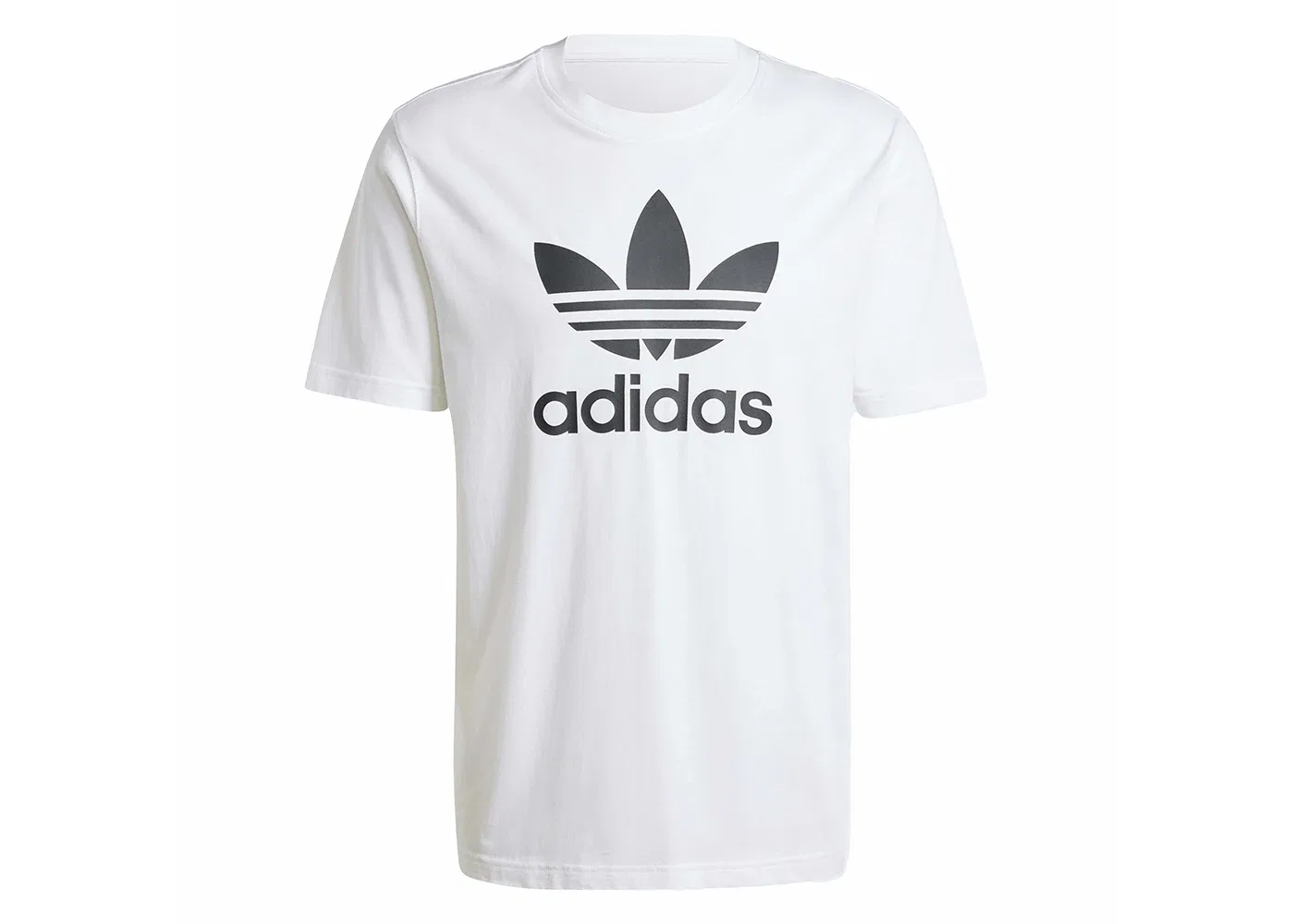 Мужская футболка с принтом Trefoil Adidas, White