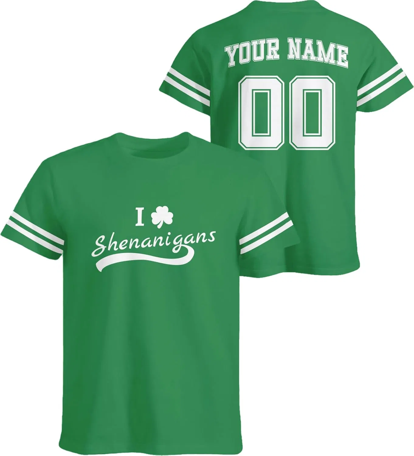 Женская футболка с трилистником Custom, Green