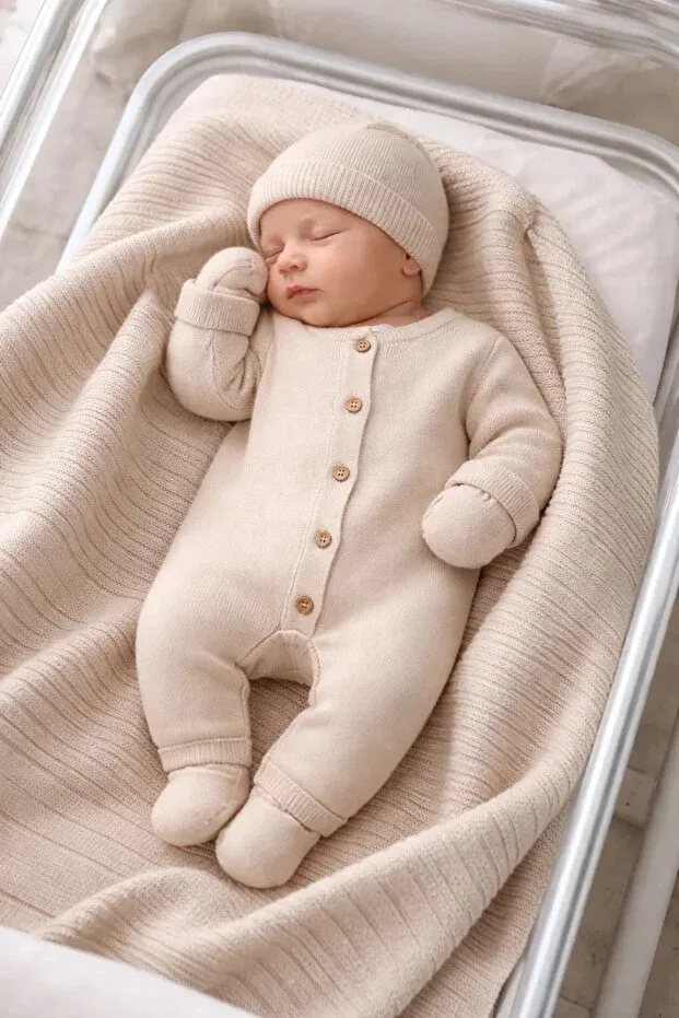 Детский комплект одежды из трикотажа Myluni, Beige — фото 2