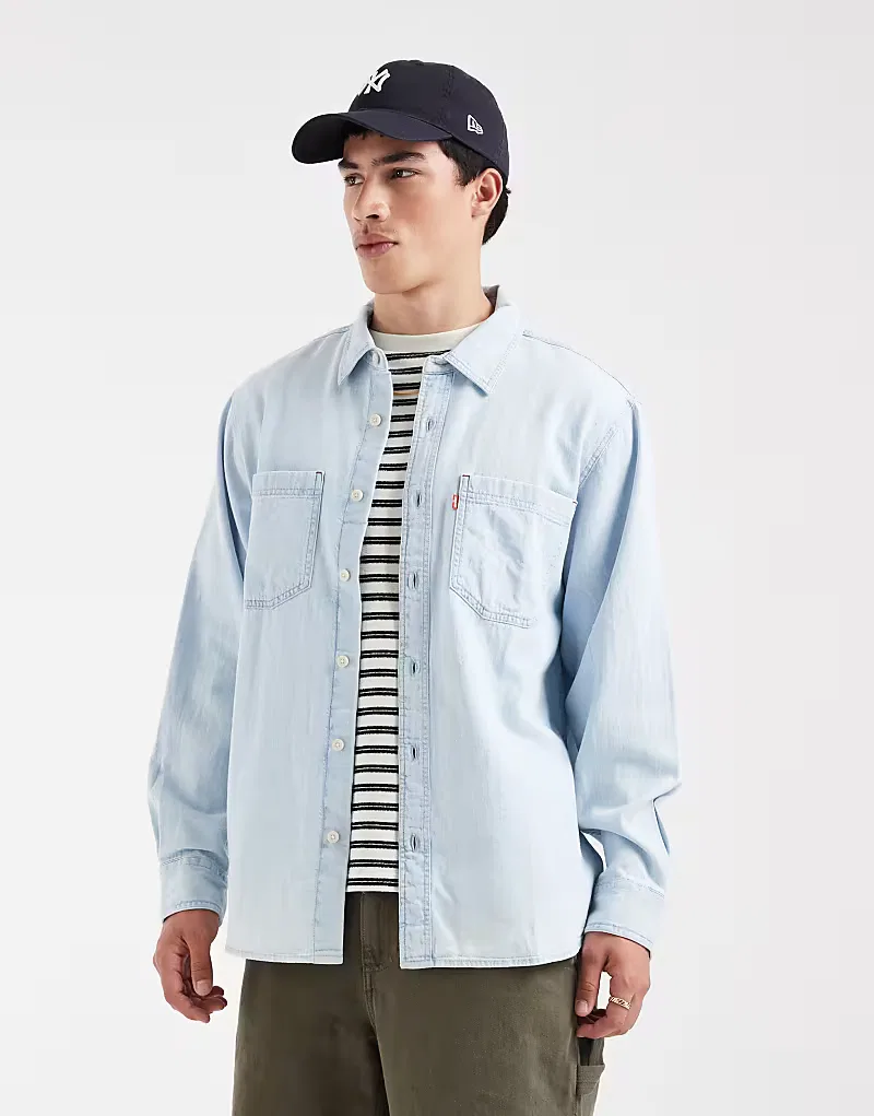 Рабочая куртка Levi's Mariposa светло-голубой